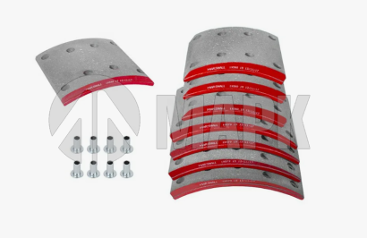 M2195790 Накладки тормозные 19579 STD (410х163) + клепки 8х20 а/м Shacman F3000/X3000 (Marshall)