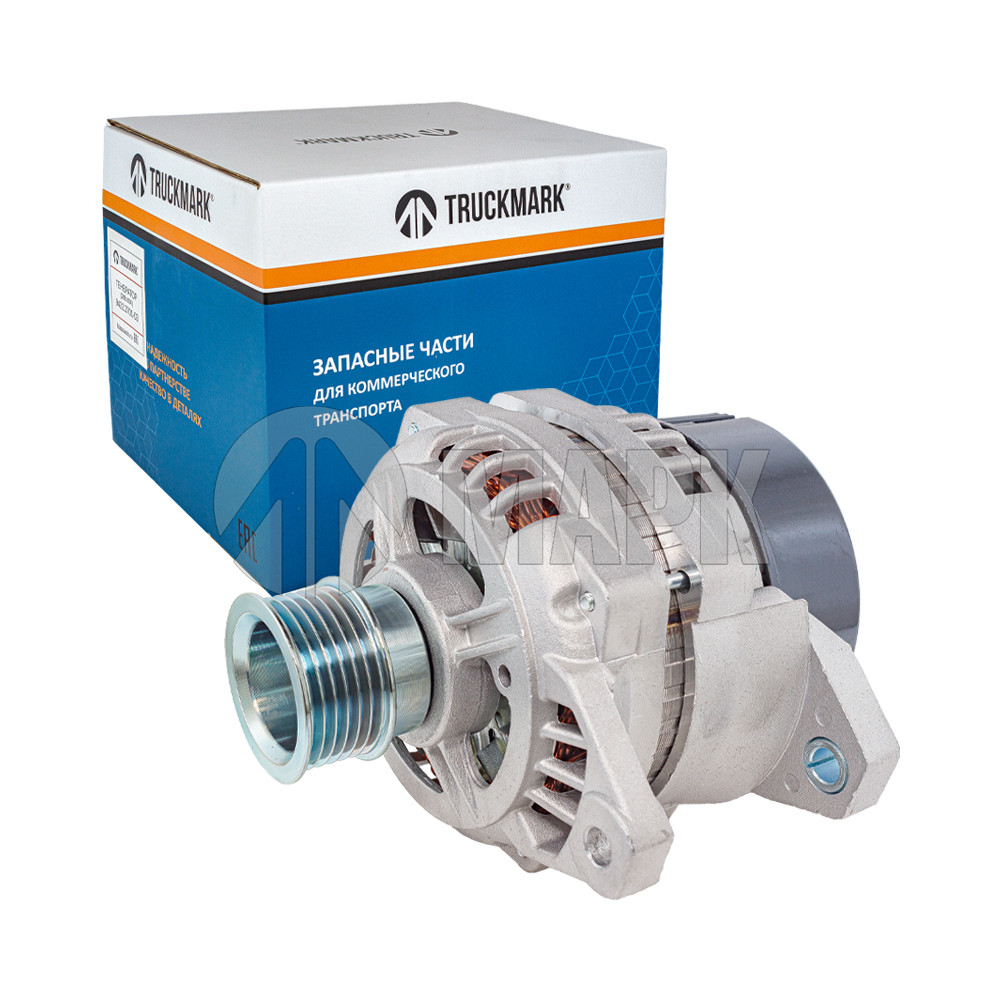 Генератор 4242 (80А, 28В, поликлин.шкив) а/м МАЗ Евро-3 (TRUCKMARK)