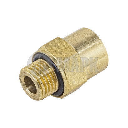 9512 10-M14x1,5 (6129) Соединитель трубки ПВХ,полиамид d=10мм М14х1.5 (фитинг прямой) латунь (Аналог CAMOZZI)