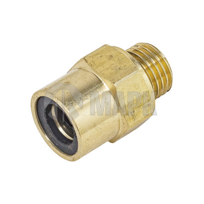 9512 10-M14x1,5 (6129) Соединитель трубки ПВХ,полиамид d=10мм М14х1.5 (фитинг прямой) латунь (Аналог CAMOZZI)