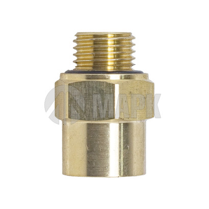 9512 10-M14x1,5 (6129) Соединитель трубки ПВХ,полиамид d=10мм М14х1.5 (фитинг прямой) латунь (Аналог CAMOZZI)