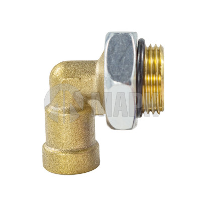 9502 8-M20X1,5 (6137) Соединитель трубки ПВХ,полиамид d=8мм М20х1.5 (фитинг угловой) латунь (Аналог CAMOZZI)