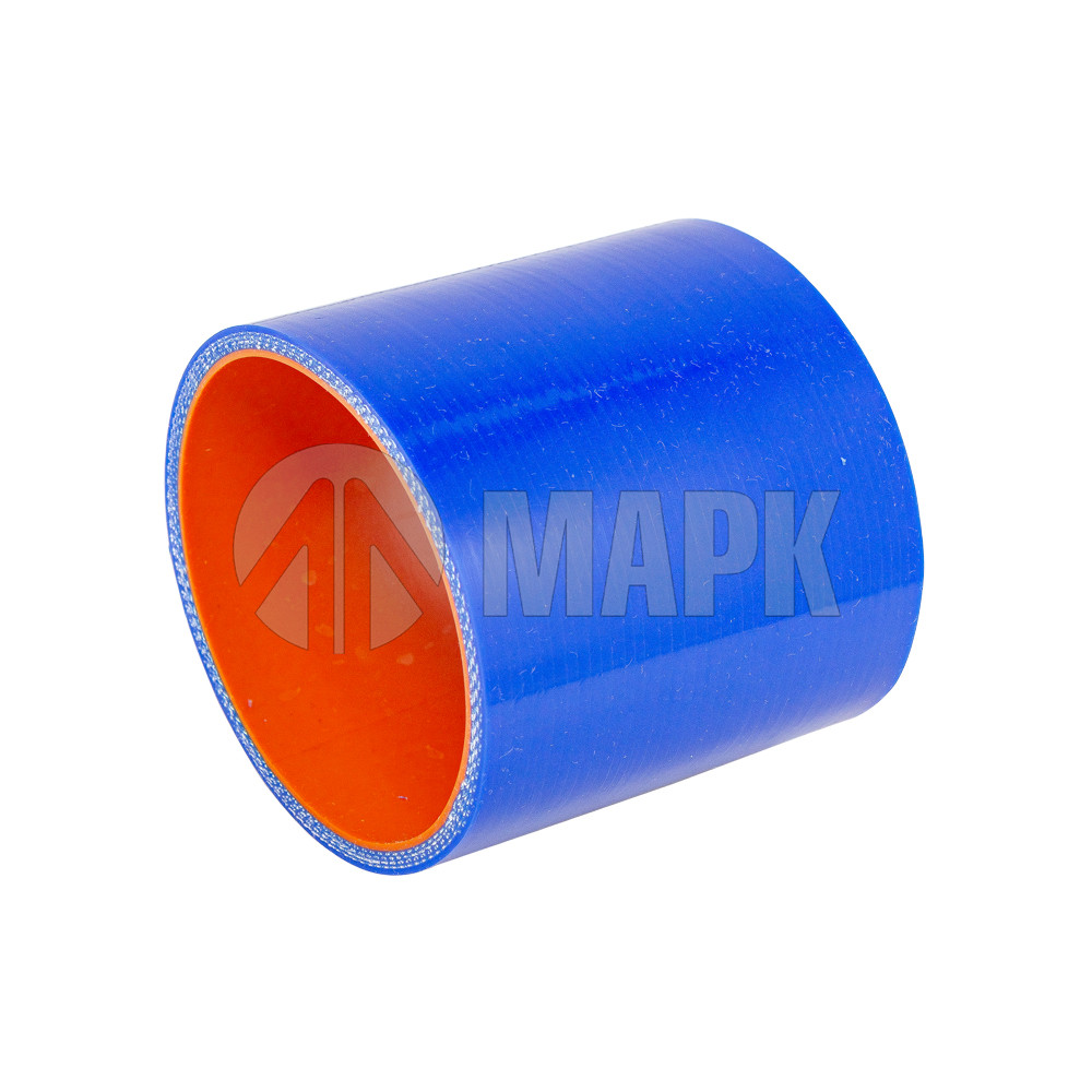 Патрубок ТКР (силикон) синий (Ф75х80) (TRUCKMARK)