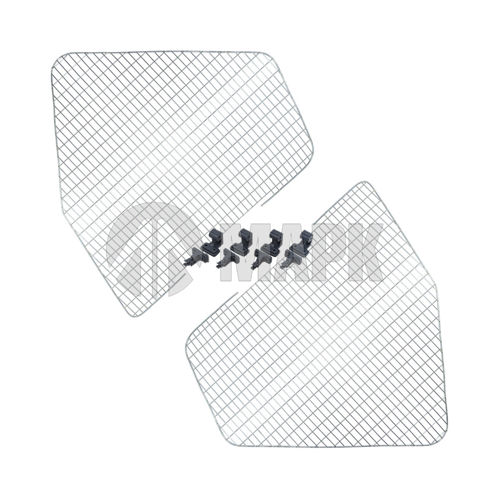 Защита фар + ПТФ а/м FOTON AUMAN EST J4189 (2 сетки + крепления)