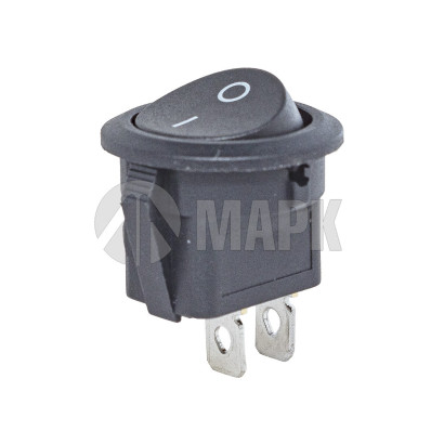 ВК243-Ч (36-2550) Выключатель клавиша 2-х позиционный круглый ВК243-Ч врезной d20mm