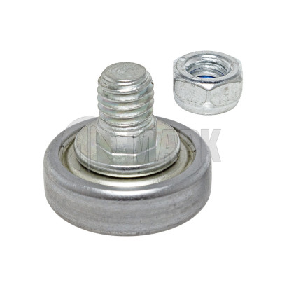 TL83004 Ролик+гайка для сдвижной крыши 4000083004 (D=24мм/H=7мм) (TL)