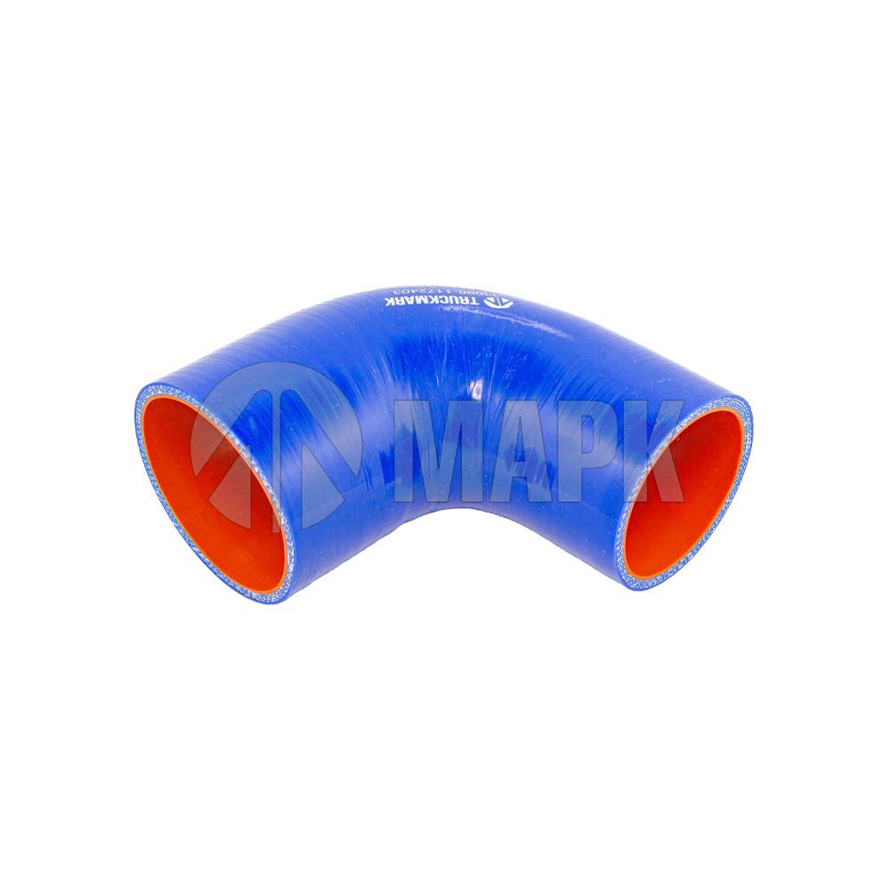 Патрубок интеркулера (силикон) синий (Ф60/70) (TRUCKMARK)