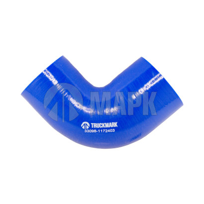 33098-1172403 Патрубок интеркулера (силикон) синий (Ф60/70) (TRUCKMARK)
