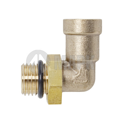 9502 6-M14х1,5 (6126) Соединитель трубки ПВХ,полиамид d=6мм М14х1.5 (фитинг угольник латунь) (Аналог CAMOZZI)