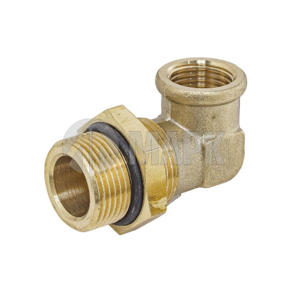 9502 16-М22х1,5 (6823) Соединитель Трубки ПВХ (фитинг угловой Латунь D16xM22х1,5 90гр