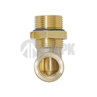 9502 16-М22х1,5 (6823) Соединитель Трубки ПВХ (фитинг угловой Латунь D16xM22х1,5 90гр