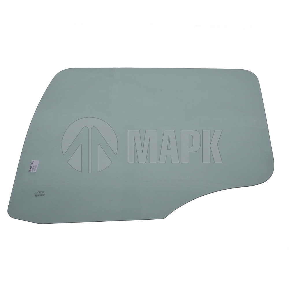 Стекло боковое опускное а/м КамАЗ 5490, МВ правое (зеленое) А9737200418 920х730 (KMK GLASS)