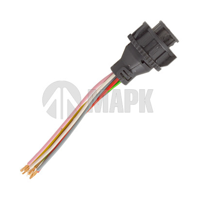 9800680+8 Колодка 8 контактная Евро круглая на блок фару ПРЯМАЯ