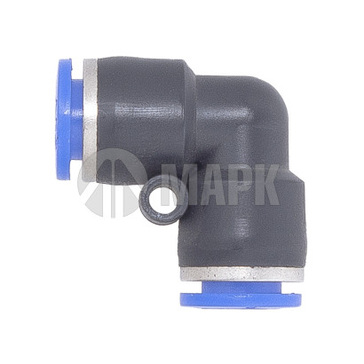 Ф8 Фитинг соед. для трубок Ф 8 мм (уголок)(аналог)