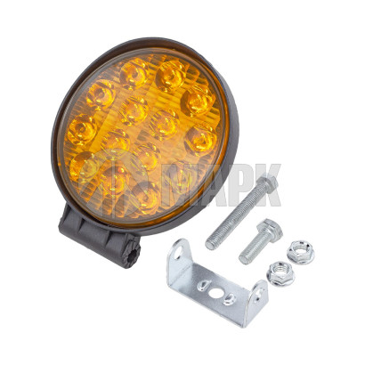 101.3738-01 Фонарь стробоскоп/постоянно оранжевый (14 диодов, 2 режима, квадратная, 3 провода, 12-24В) (КЭП)