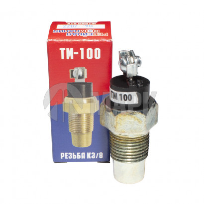 ТМ 100 Датчик температуры охлаждающей жидкости ТМ-100 (резьба К 3/8, винт М4) РелКом