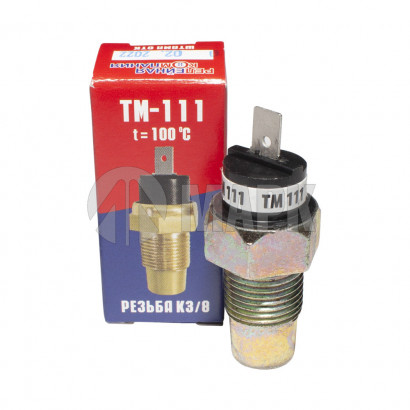 ТМ 111 Датчик ТМ-111 сигнализатора температуры охлаждающей жидкости (штекер, t=100 градусов) РелКом