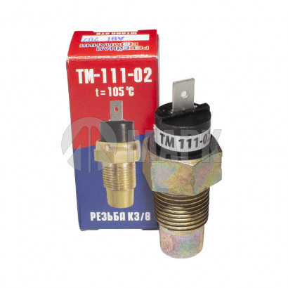ТМ 111-02 Датчик ТМ-111-02 сигнализатора температуры охлаждающей жидкости (штекер, t=105 градусов) РелКом