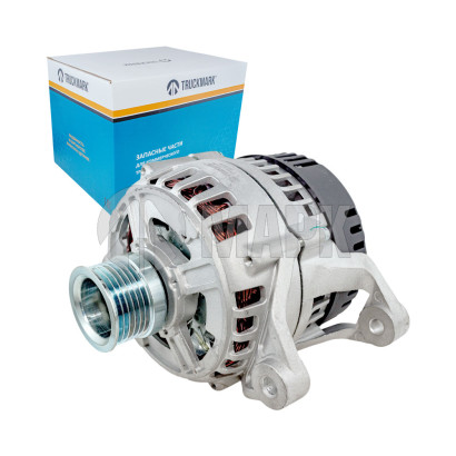 4512.3771-10 Генератор 4512 (80А, 28В, поликлин.шкив) а/м МАЗ, УРАЛ Евро-3 с дв. 236НЕ2, 6565 (TRUCKMARK)