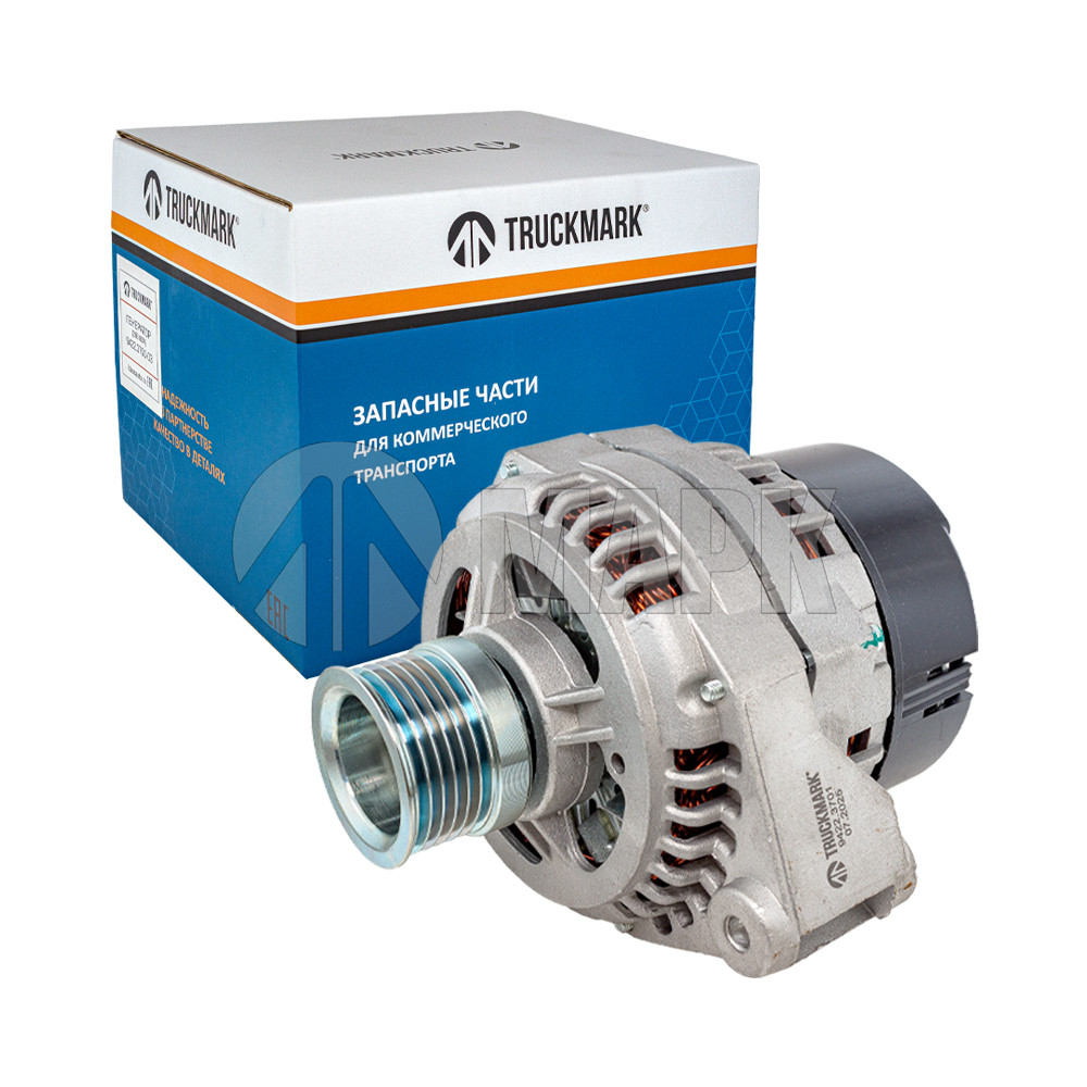 Генератор (14В 110А) поликлин. шкив для дв. 406.10, 409.10, 405.22 (TRUCKMARK)