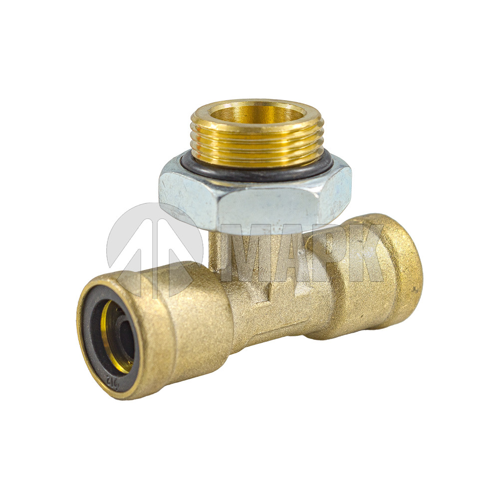 Соединитель трубки ПВХ,полиамид d=12мм-М22х1,5-12 (фитинг тройник латунь) (Аналог CAMOZZI)