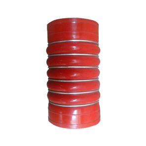 Патрубок интеркуллера A0020945582 (красный) (D=115mm/L=210mm/6кол.) а/м КАМАЗ 5490/ MB Axor (SAMPA)