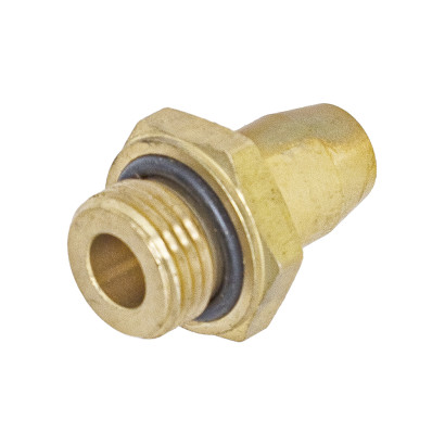 INF.11.1606 (6801) Соединитель трубки ПВХ (фитинг прямой, наружная резьба) М16хТ6 (латунь аналог Sirit)