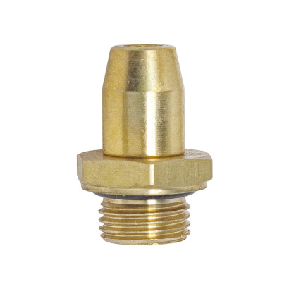 INF.11.1606 (6801) Соединитель трубки ПВХ (фитинг прямой, наружная резьба) М16хТ6 (латунь аналог Sirit)