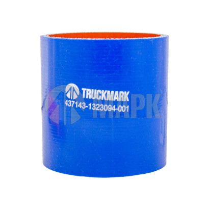 437143-1323094-001 Патрубок интеркулера (силикон) синий (Ф70х80) (TRUCKMARK)