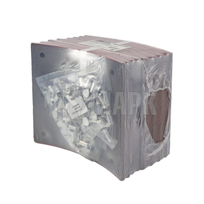M2149959 Накладки тормозные 6520-3501106 (12отв.,к-т на ось, с заклепками) (Marshall)