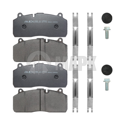 AV29195 Колодки дисковые 29175/29195 с установ.компл., (210x93.8x30) SAF B9/SMB/HALDEX Modul T/SBS222 (AVEX)