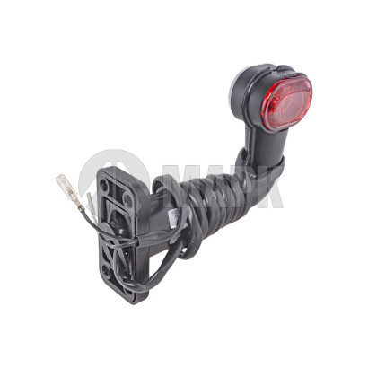 112.06.47-08 ПР Фонарь габаритный правый красно-белый 90 градус 24В (рог L=90мм) (Руденск)