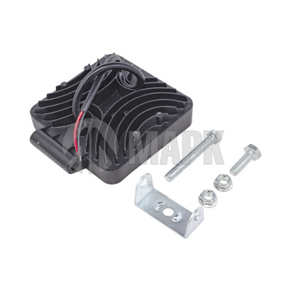 100.3738 Фонарь стробоскоп/постоянно оранжевый (9 диодов, 3 режима, квадратная, 2 провода, 12-24В) (КЭП)