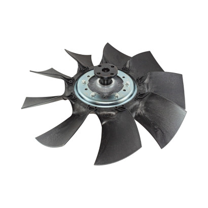 1308010LE359 Крыльчатка вентилятора d-560 мм 9 лоп. в сборе с муфтой, а/м КАМАЗ Компас 12, JAC N120 (TRUCKMARK)