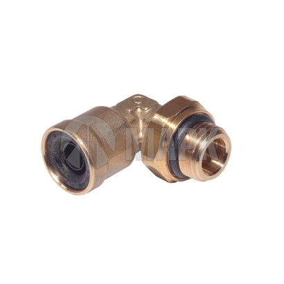 9502 6-M10х1 (5661) Соединитель трубки ПВХ,полиамид d=6мм М10х1.5 (фитинг угловой латунь) (Аналог CAMOZZI)