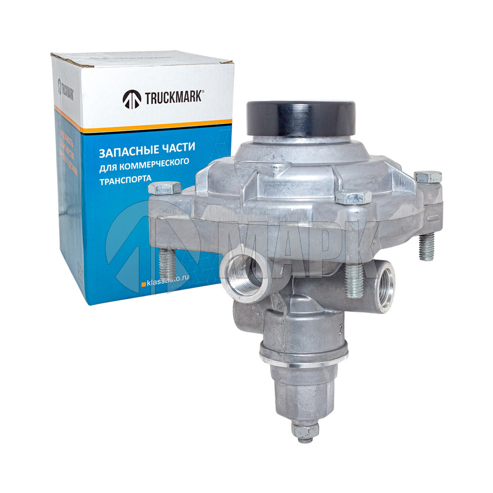 Клапан а/м КАМАЗ, ЗИЛ, МАЗ, КРАЗ однопроводный управления тормозами прицепа (КУТП-1) (TRUCKMARK)