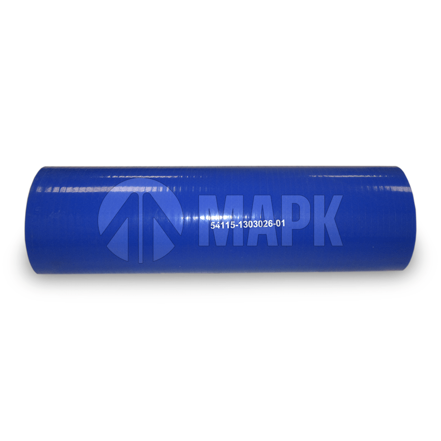 Патрубок радиатора нижний (силикон) синий (Ф70x265)