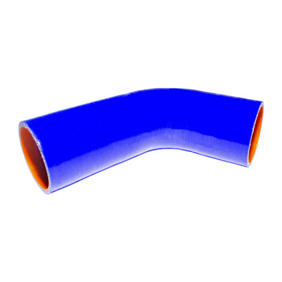 65115-1303010 Патрубок радиатора верхний ЕВРО (силикон) синий (Ф60x260) (TRUCKMARK)