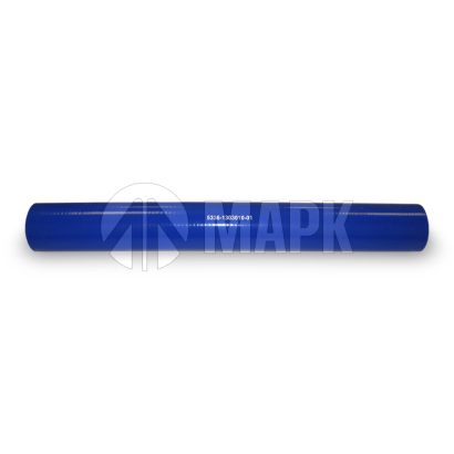 5336-1303010-01 Патрубок радиатора верхний МАЗ 500-1303025-01 (силикон) синий (d=42x420)