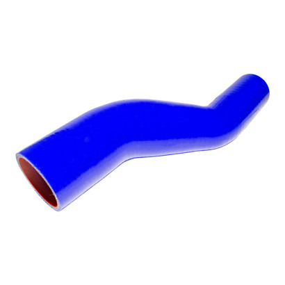 65115-1303010-28 Патрубок радиатора верхний ЕВРО (силикон) синий (Ф58/43x290 (TRUCKMARK)