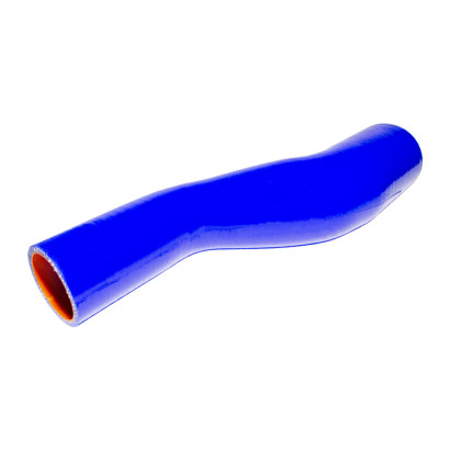 65115-1303010-28 Патрубок радиатора верхний ЕВРО (силикон) синий (Ф58/43x290 (TRUCKMARK)