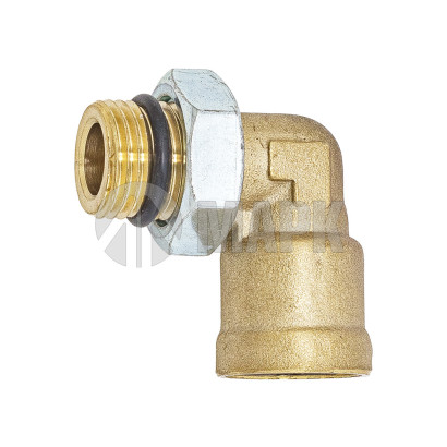 9502 12-M16х1,5 (2498) Соединитель трубки ПВХ,полиамид d=12мм М16х1.5 фитинг угловой латунь (Аналог CAMOZZI)