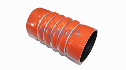 54926 Патрубок интеркуллера A0020946382 (красный) (D=100mm/L=205mm/ 5колец) а/м КАМАЗ 5490/Axor (Auger)