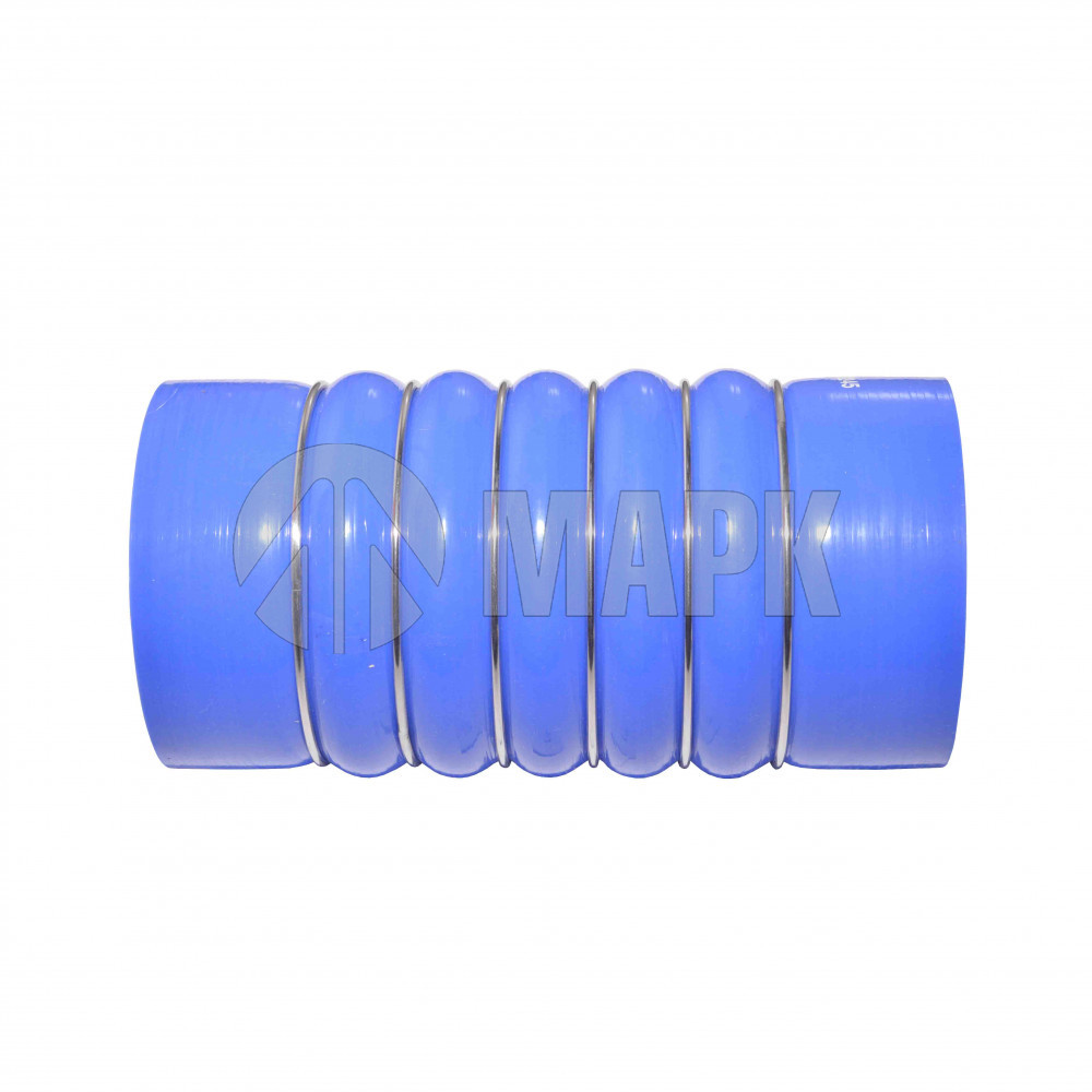 Патрубок интеркулера (силикон) синий армированный (Ф100x112)