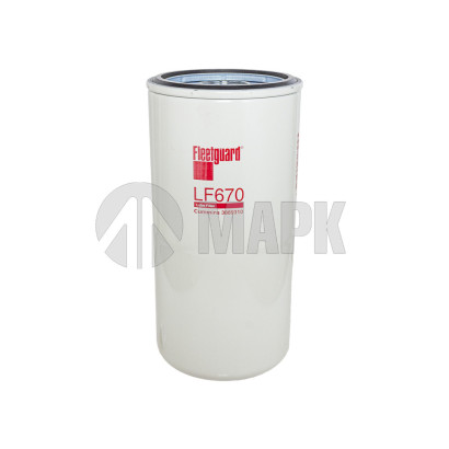 LF670 Фильтр масляный LF670/ 3694660 Cummins ISG12, 11L QSG (Fleetguard)