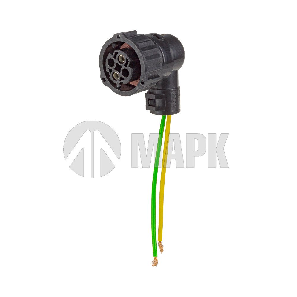 Колодка байонет, угловая, 2 провода