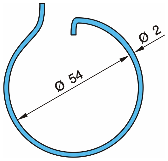 Кольцо стопорное (d54x2) гайки ступицы (под шплинт) BPW ECO (BPW)