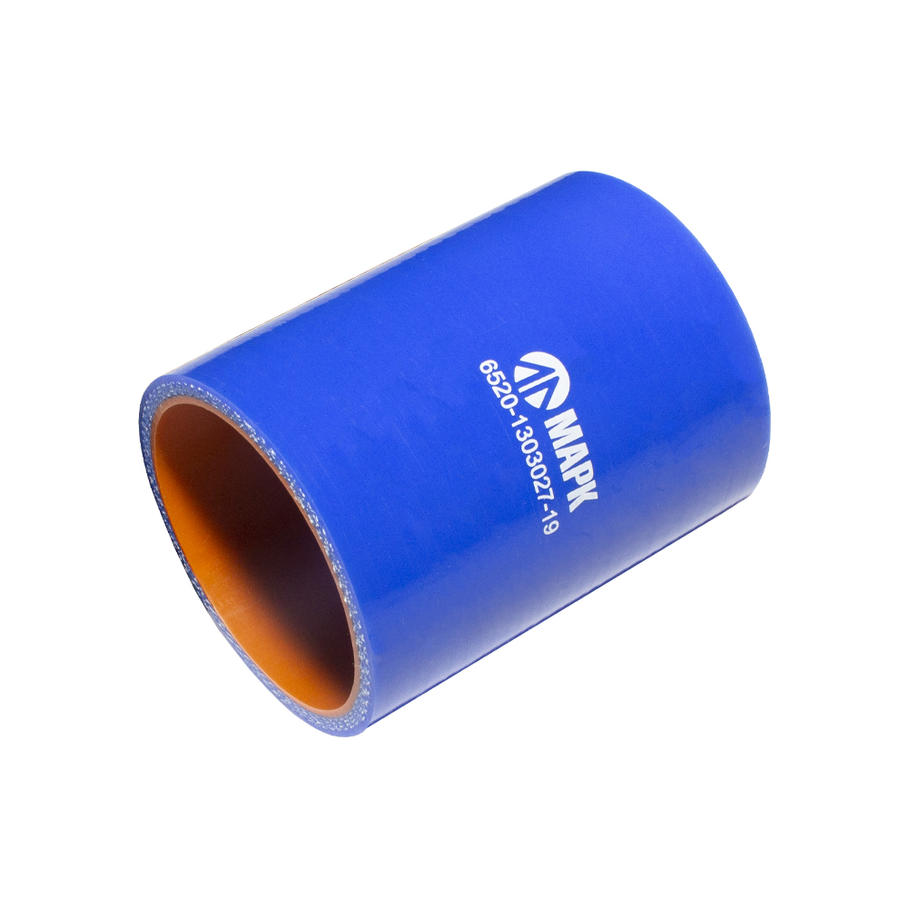 Патрубок радиатора нижний (силикон) синий (Ф60х90) (МАРК)