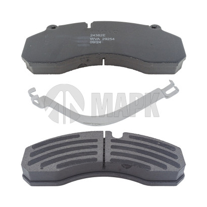 24382E Колодки дисковые WG9100443050 с пластинами Sitrak передние (EXOVO)