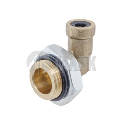 9502 6-M22х1,5 (4171) Соединитель трубки ПВХ,полиамид d=6мм М22х1.5 (фитинг угловой латунь) (Аналог CAMOZZI)